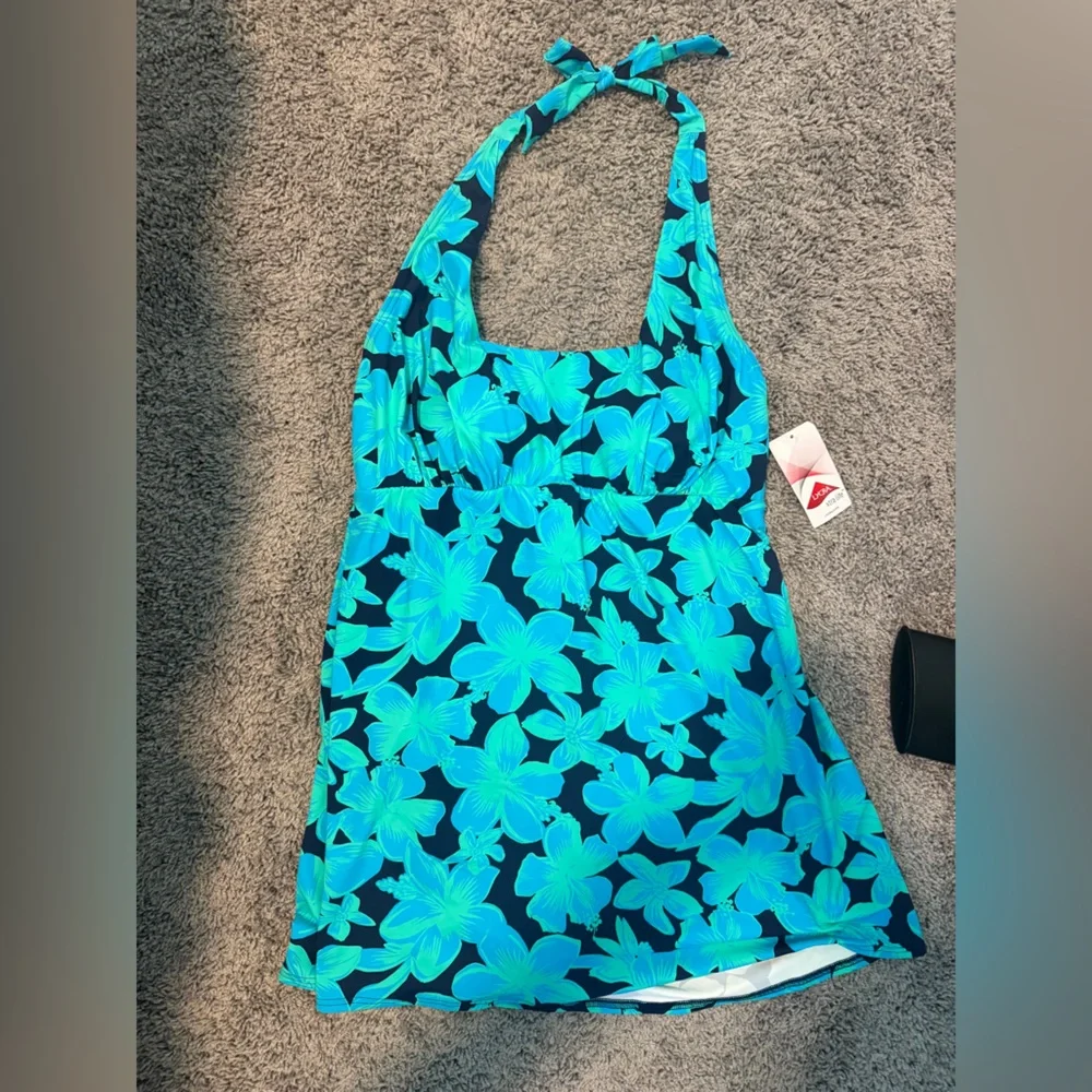 NWT Lands End Halter Swim Dress - Picture 3 of 6